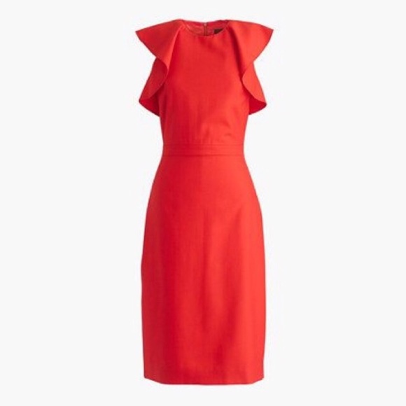 J Crew Monday sheath dress in fiery sunset - Picture 3 of 4